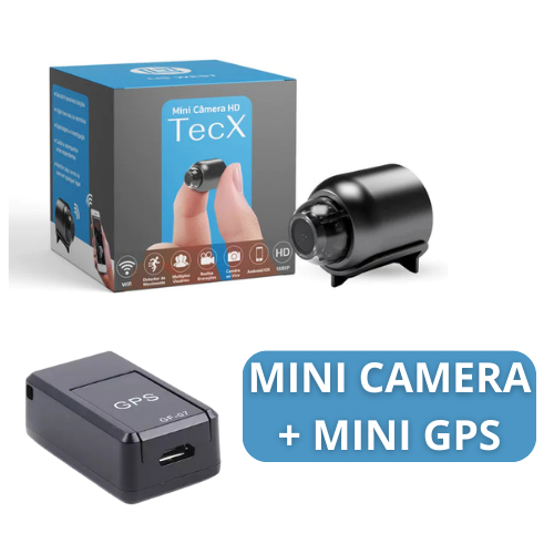 PROMOÇÃO RELÂMPAGO ÚLTIMO DIA- (Mini Câmera HD TecX + Mini GPS)